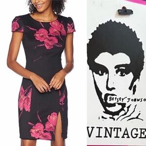 Betsey Johnson Punk Tag Floral Dress
